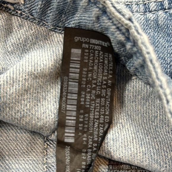 Denim Jean Front Slit Trend Skirt - Picture 7 of 8